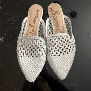 Sam Edelman White Mules